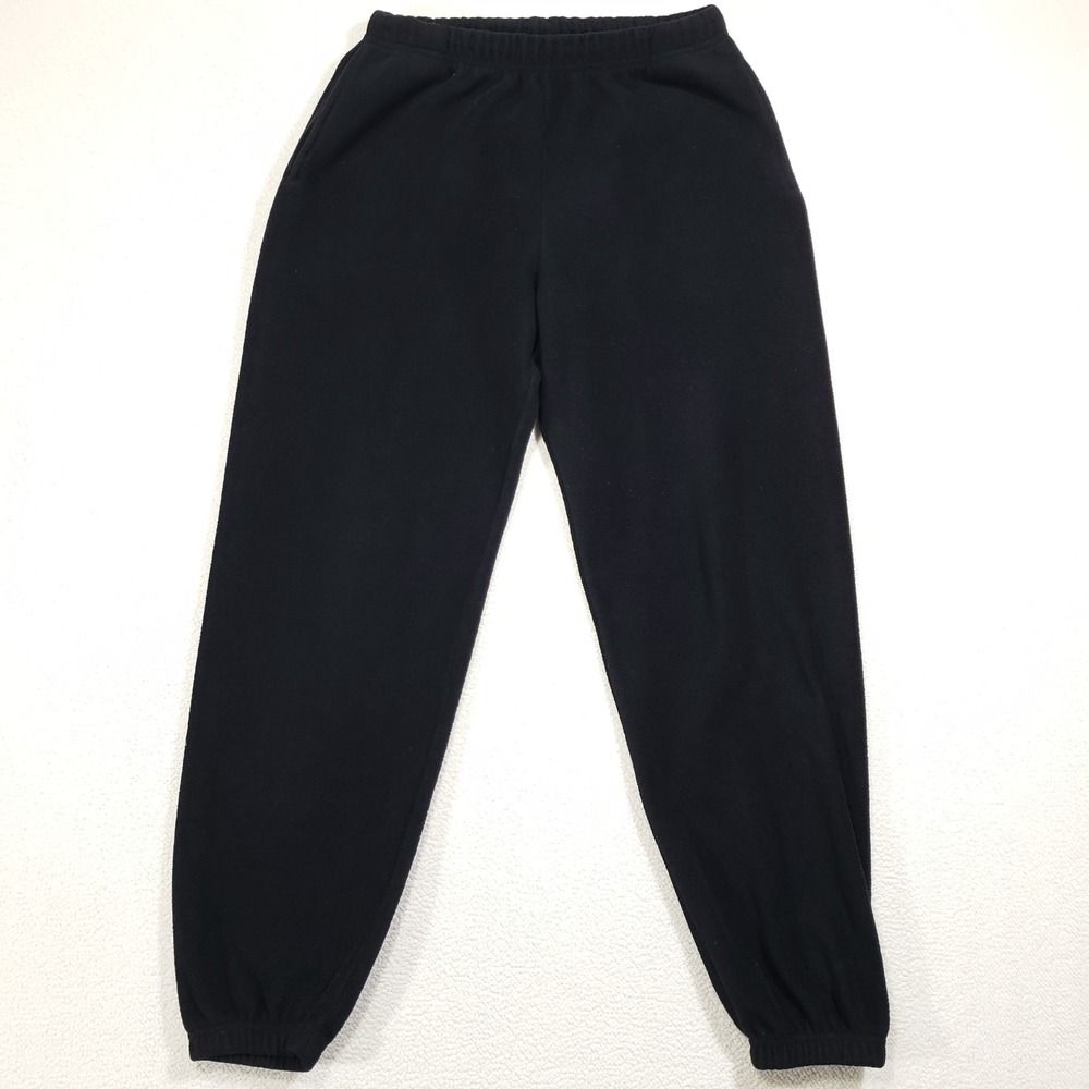 Los Angeles Apparel Sweatpants Mens Medium Black Fleece Joggers USA Made